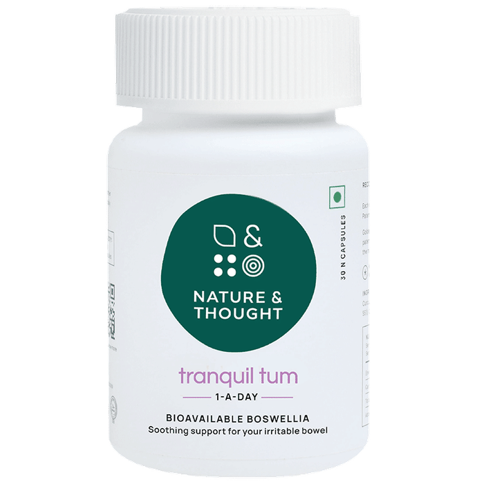 Nature & Thought Tranquil Tum Boswellia Capsule | Soothing Support for Irritable Bowel - Classic Derma