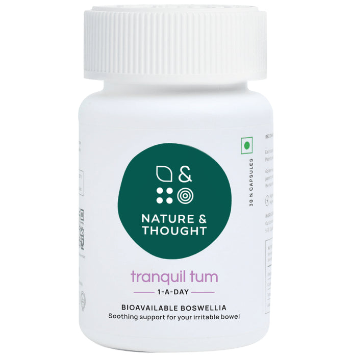 Nature & Thought Tranquil Tum Boswellia Capsule | Soothing Support for Irritable Bowel - Classic Derma