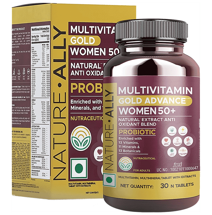 Nature Ally Multivitamin Gold Advance Women 50+ Tablet - Classic Derma