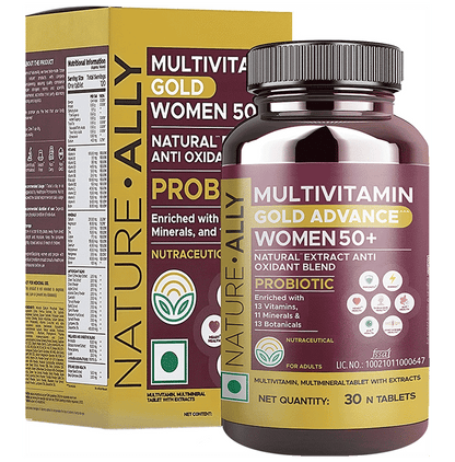 Nature Ally Multivitamin Gold Advance Women 50+ Tablet - Classic Derma