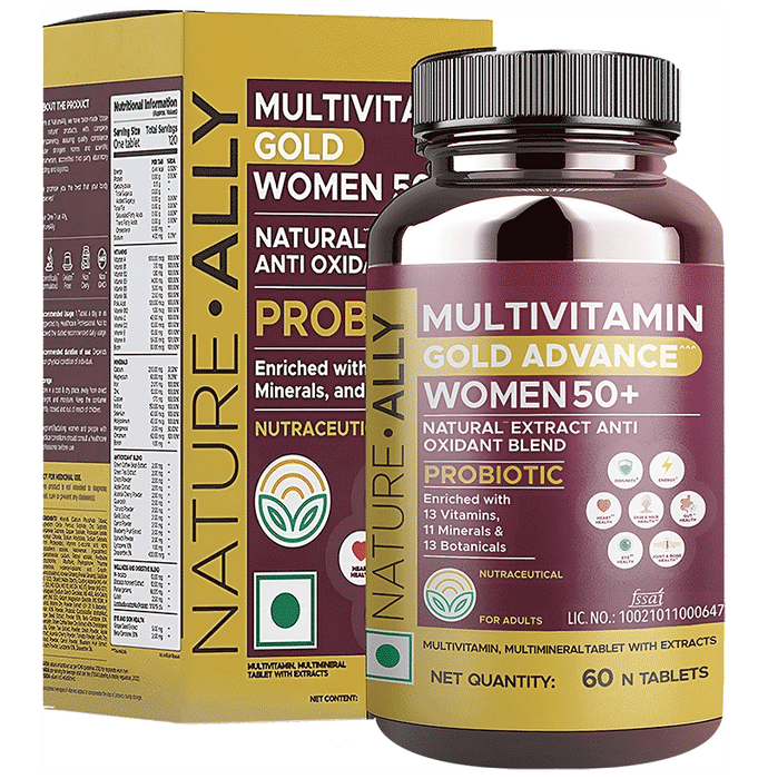 Nature Ally Multivitamin Gold Advance Women 50+ Tablet - Classic Derma