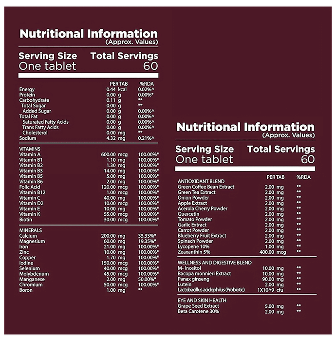 Nature Ally Multivitamin Gold Advance Women 50+ Tablet