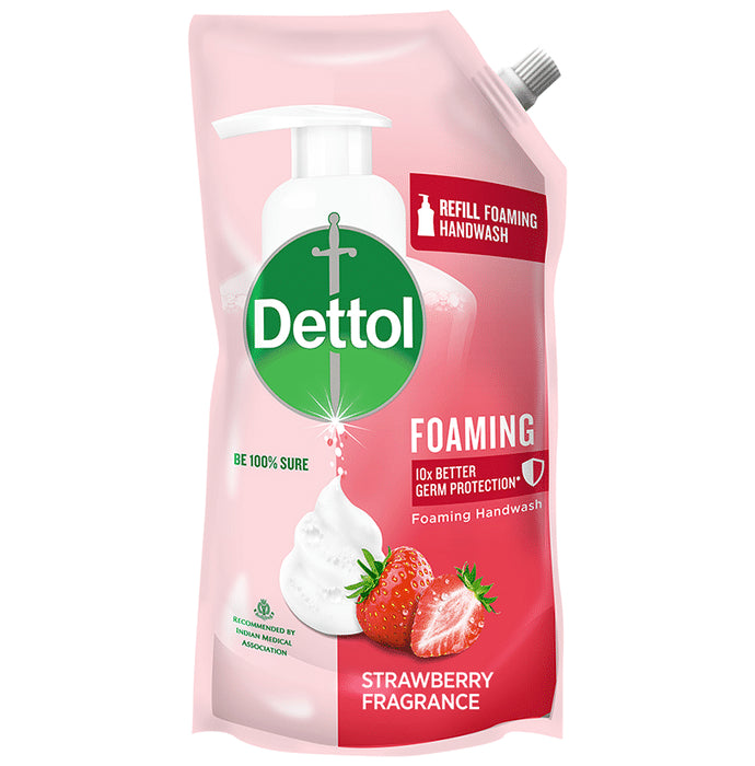 Dettol Strawberry Fragrance Refill Foaming Handwash - Classic Derma
