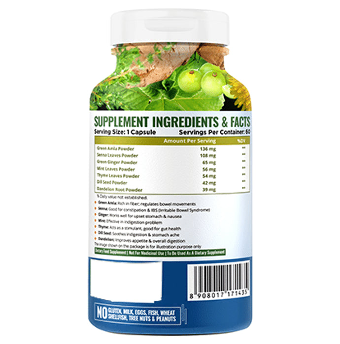 Nature Life Nutrition Plant Based Digestive Care Vegetarian Capsule
