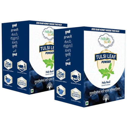 Nature Sure Tulsi Leaf Powder (200gm Each) with 50gm Raw Honey Free - Classic Derma