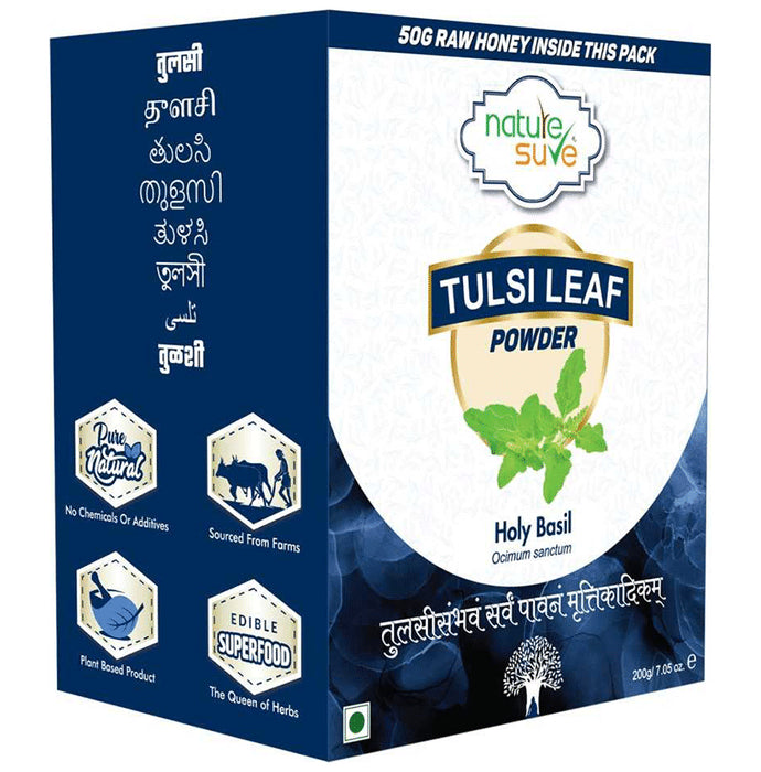 Nature Sure Tulsi Leaf Powder (200gm Each) with 50gm Raw Honey Free