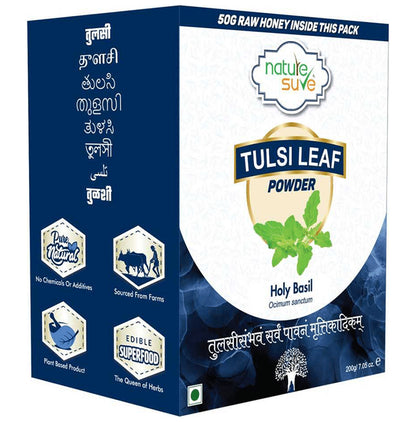Nature Sure Tulsi Leaf Powder (200gm Each) with 50gm Raw Honey Free