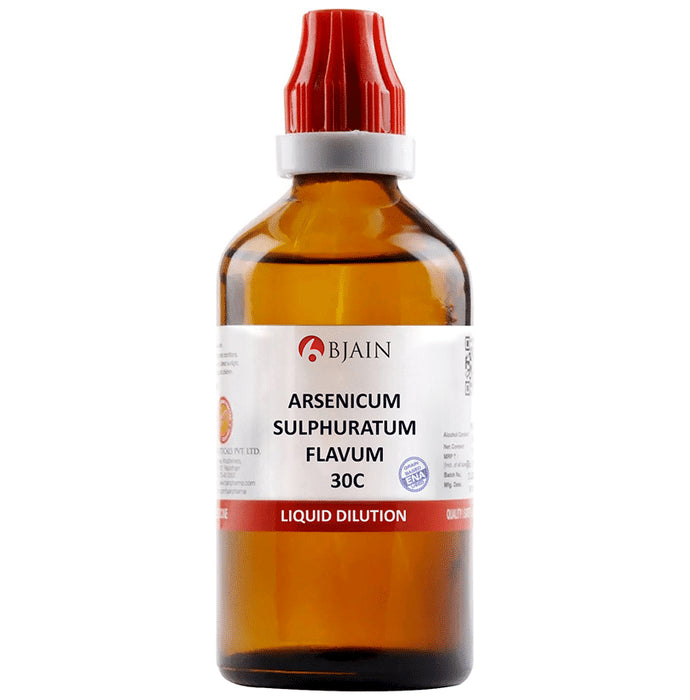Bjain Arsenicum Sulphuratum Flavum Dilution 30C - Classic Derma