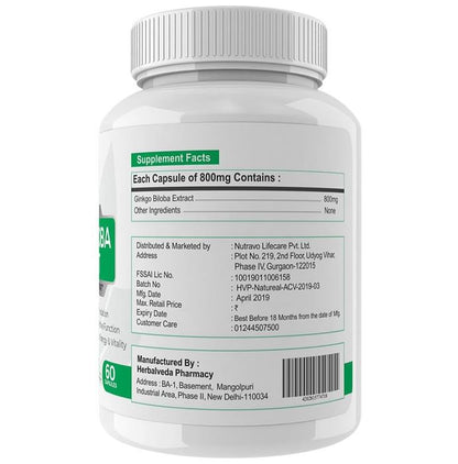 Natureal Ginkgo Biloba Extract 800mg Capsule