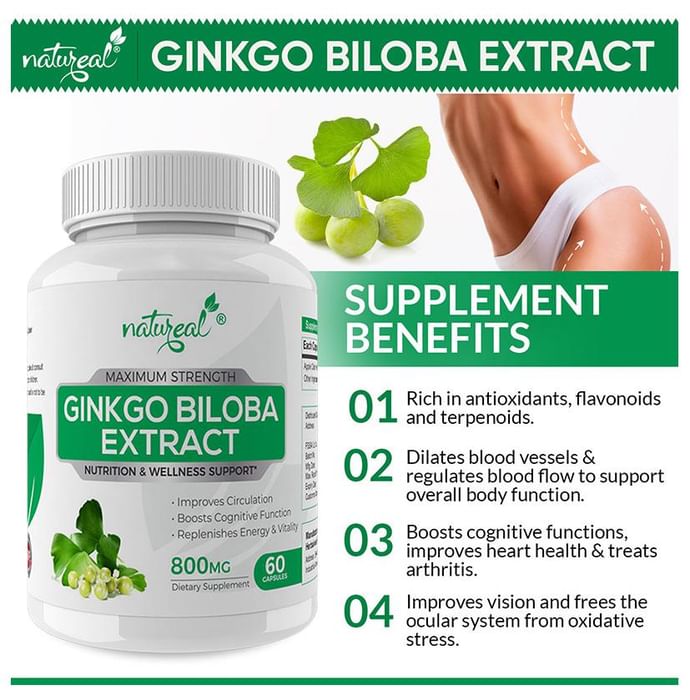 Natureal Ginkgo Biloba Extract 800mg Capsule