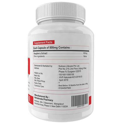 Natureal Raspberry Ketone 800mg Capsule