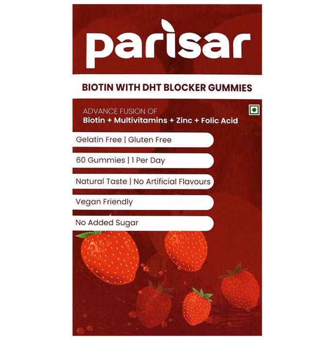 Parisar Biotin with DHT Blocker Gummies - Classic Derma