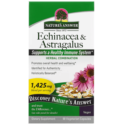Nature's Answer Echinacea & Astragalus 1425mg Vegetarian Capsules - Classic Derma