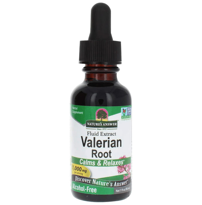 Nature's Answer Valerian Root Fluid Extract 1000mg Alcohol Free - Classic Derma