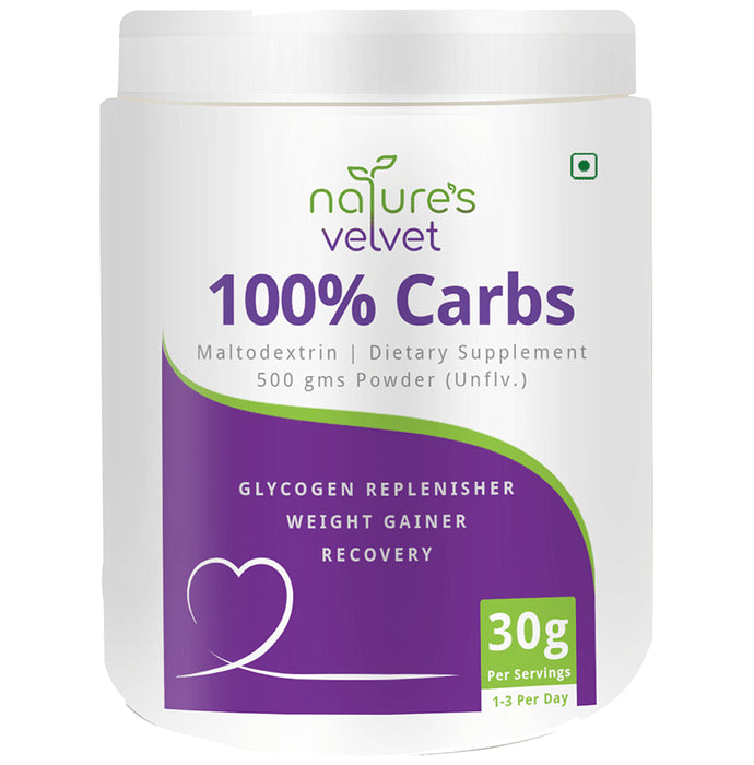 Nature's Velvet 100% Carbs Powder Unflavoured - Classic Derma