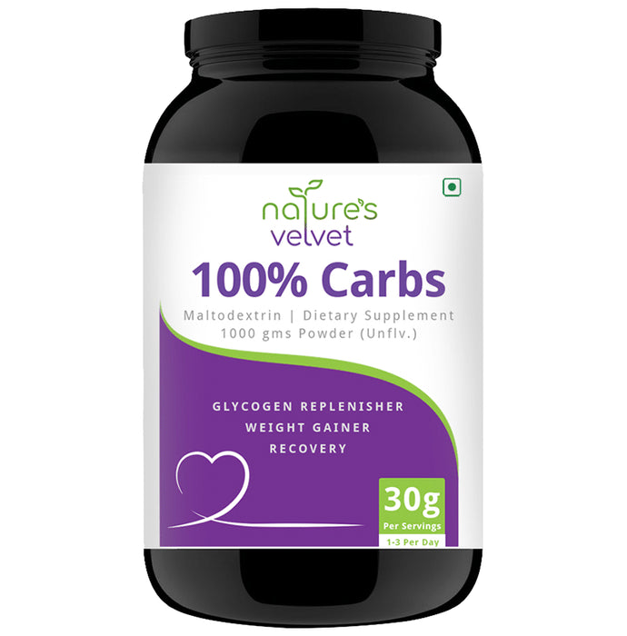 Nature's Velvet 100% Carbs Powder Unflavoured - Classic Derma