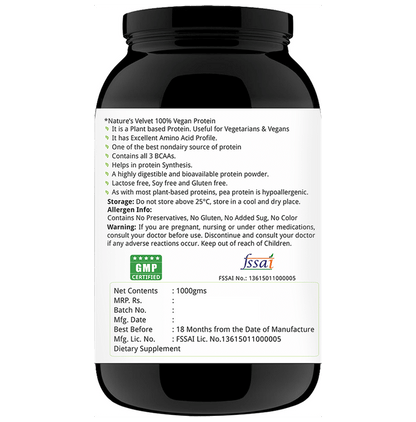 Nature's Velvet 100% Vegan Protein Powder