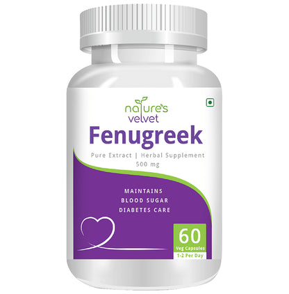 Nature's Velvet Fenugreek Pure Extract 500mg Capsule - Classic Derma