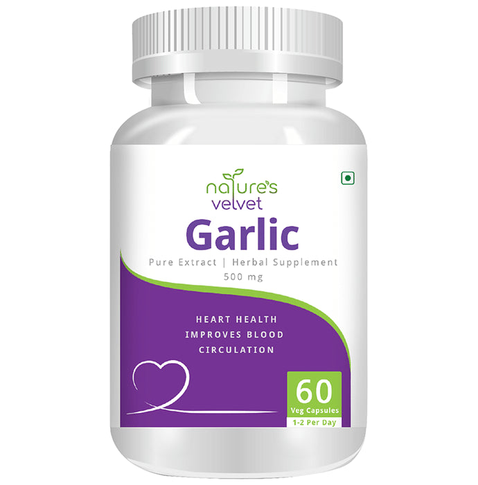 Nature's Velvet Garlic Pure Extract 500mg Capsule - Classic Derma