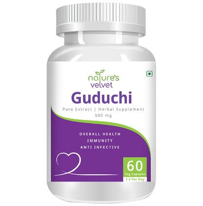 Nature's Velvet Guduchi/Giloy Pure Extract 500mg Capsule - Classic Derma