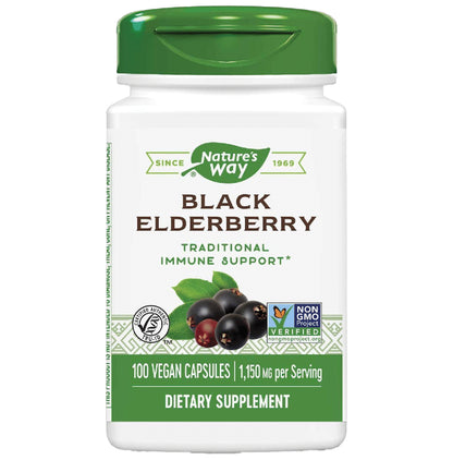 Nature's Way Black Elderberry Vegan Capsule - Classic Derma