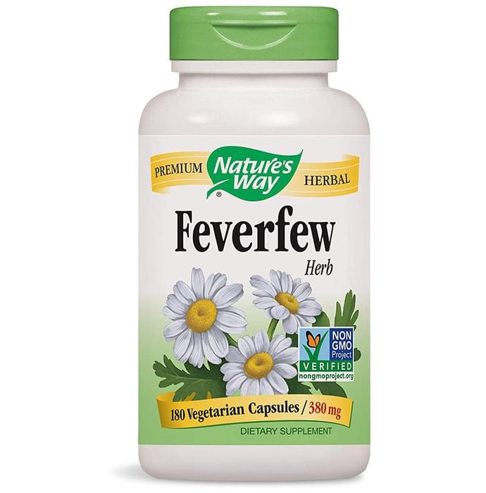 Nature's Way Feverfew Herb 380mg Vegetarian Capsule - Classic Derma