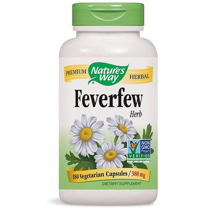 Nature's Way Feverfew Herb 380mg Vegetarian Capsule - Classic Derma