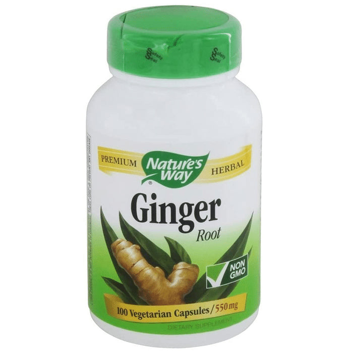Nature's Way Ginger Root 550mg Vegetarian Capsule - Classic Derma