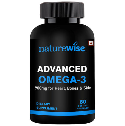 Naturewise Advanced Omega 3 900mg Softgel Capsule (60 Each) - Classic Derma