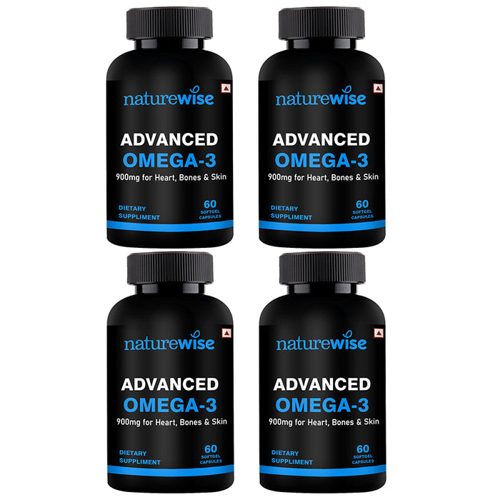 Naturewise Advanced Omega 3 900mg Softgel Capsule (60 Each) - Classic Derma