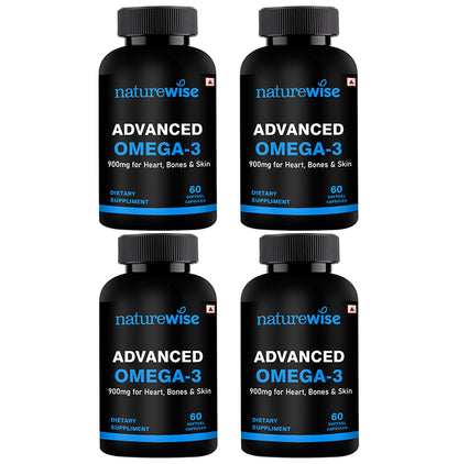 Naturewise Advanced Omega 3 900mg Softgel Capsule (60 Each) - Classic Derma