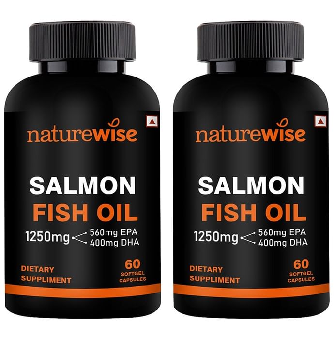 Naturewise Salmon Fish Oil 1250mg Softgel Capsule (60 Each) - Classic Derma