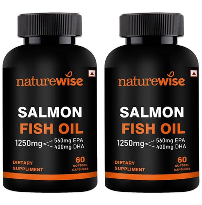 Naturewise Salmon Fish Oil 1250mg Softgel Capsule (60 Each) - Classic Derma
