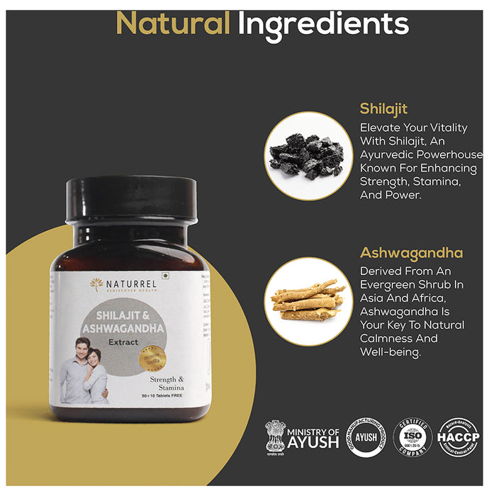 Naturrel Shilajit & Ashwagandha Extract Capsule