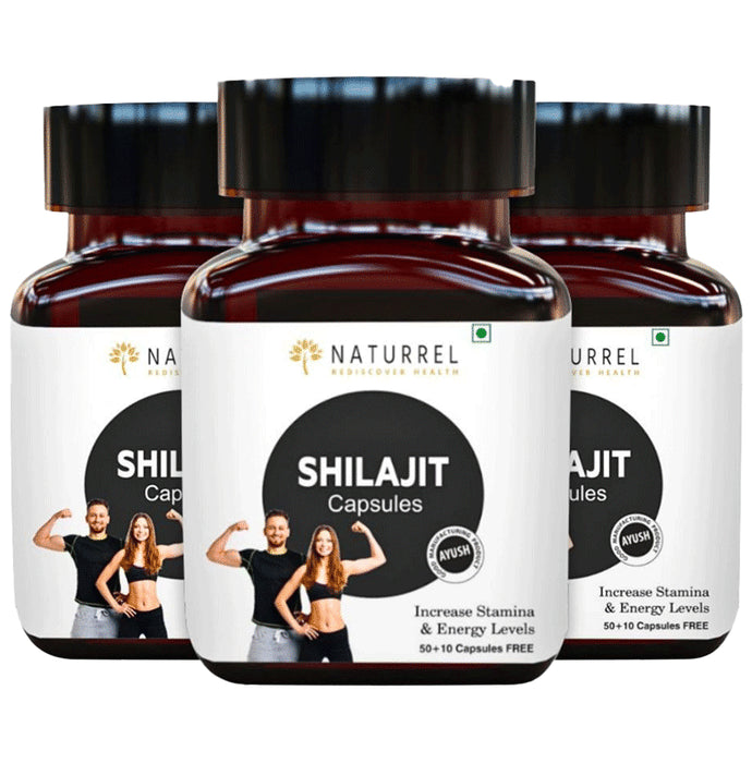 Naturrel Shilajit Capsules (60 Each) - Classic Derma