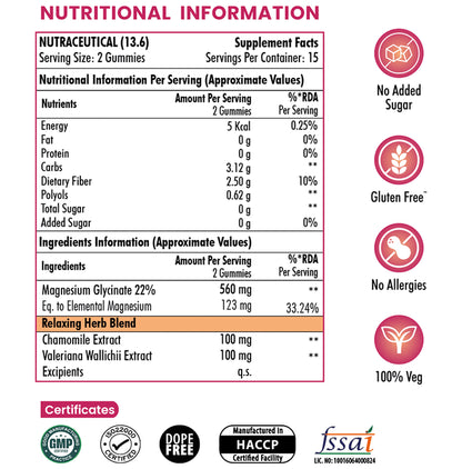 Naturyz Magnesium Glycinate Gummies Tamarind