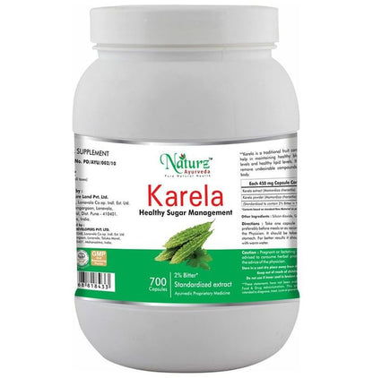 Naturz Ayurveda Karela 450mg Capsule - Classic Derma