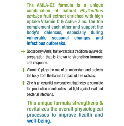 NatXtra Amla-CZ Enriched with Vitamin C & Acitve Zinc Supports Immune Health Capsule