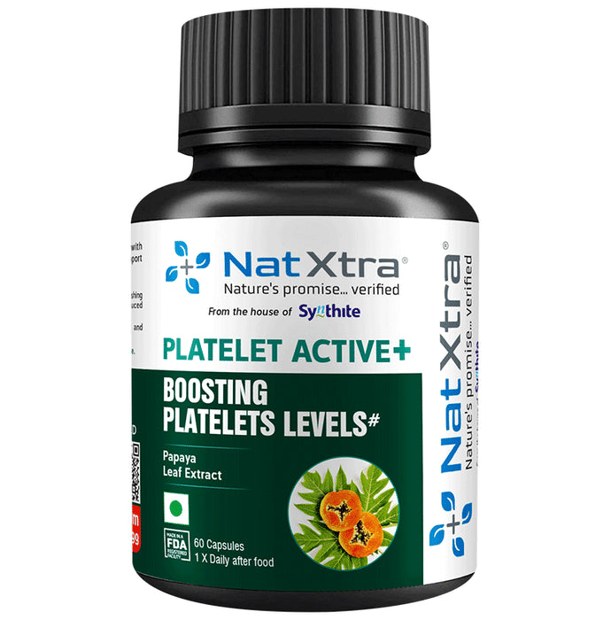 NatXtra Platelet Active+ Capsule Supports in Increasing Platelet Count - Classic Derma