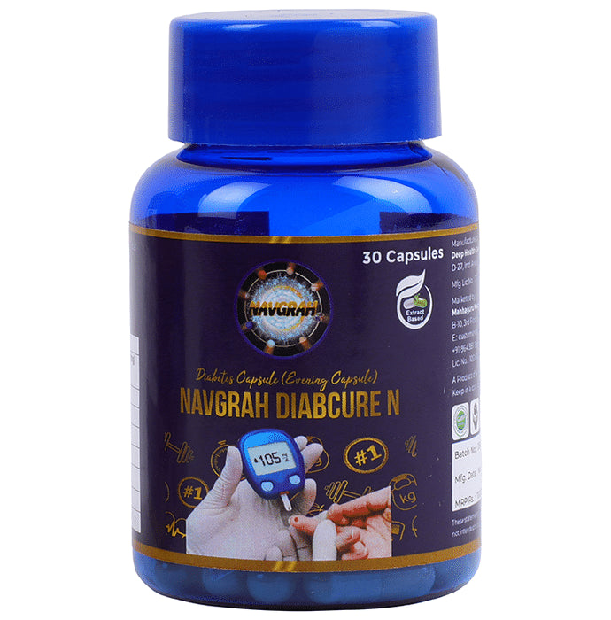 Navgrah Diabcure N Diabetes Capsule (Evening Capsule)