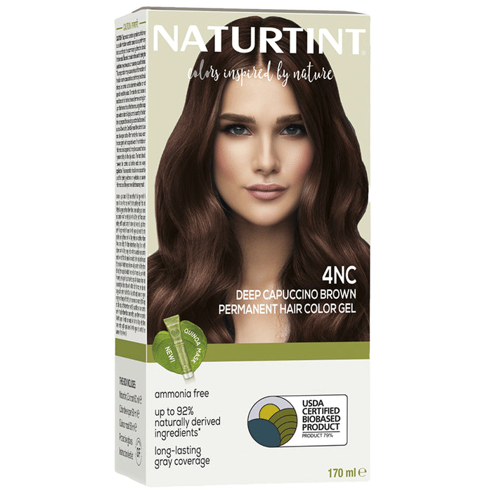 Naturtint Permanent Hair Color 4NC Deep Cappuccino Brown - Classic Derma