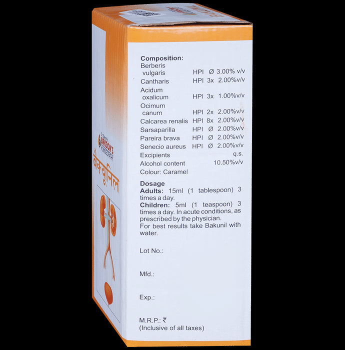 Bakson's Homeopathy Bakunil Syrup