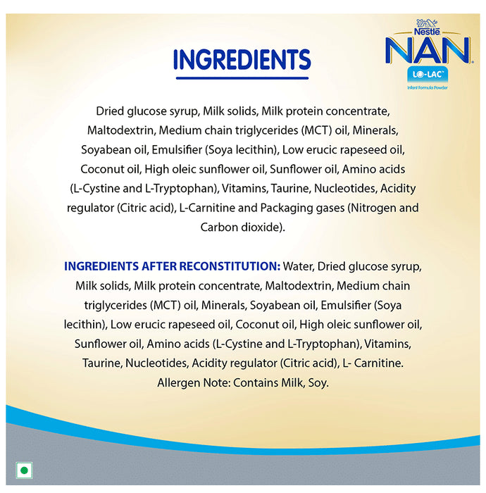 Nestle NAN LO-LAC, Baby Milk Powder For Infants From Birth Onwards Powder