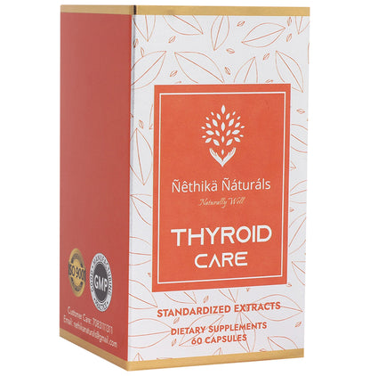 Nethika Naturals Thyroid Care Dietary Supplements Capsule - Classic Derma