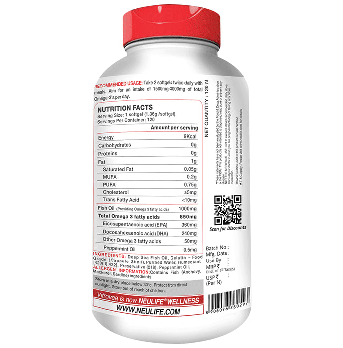 Neulife Deep Sea Fish Oil 1000mg Tablet