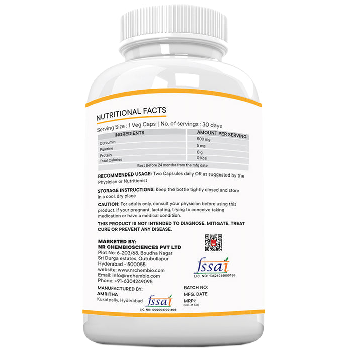NeuRapid Curcumin Piperine Veg Capsule
