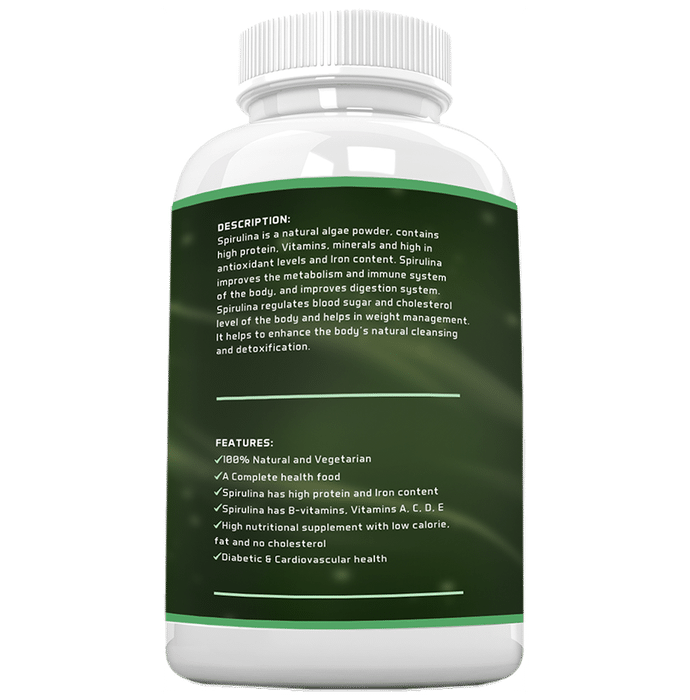 NeuRapid Spirulina 500mg Veg Capsule