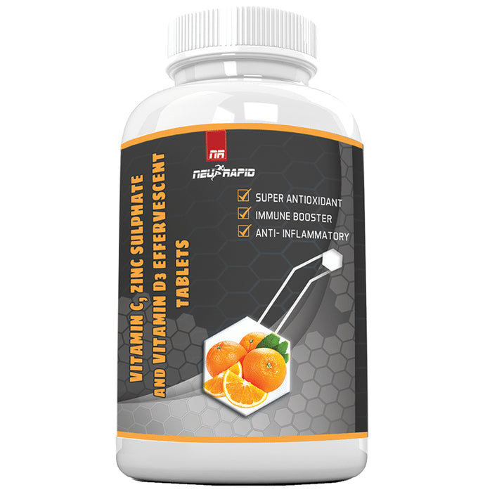 NeuRapid Vitamin C, Zinc Sulphate and Vitamin D3 Effervescent Tablet - Classic Derma