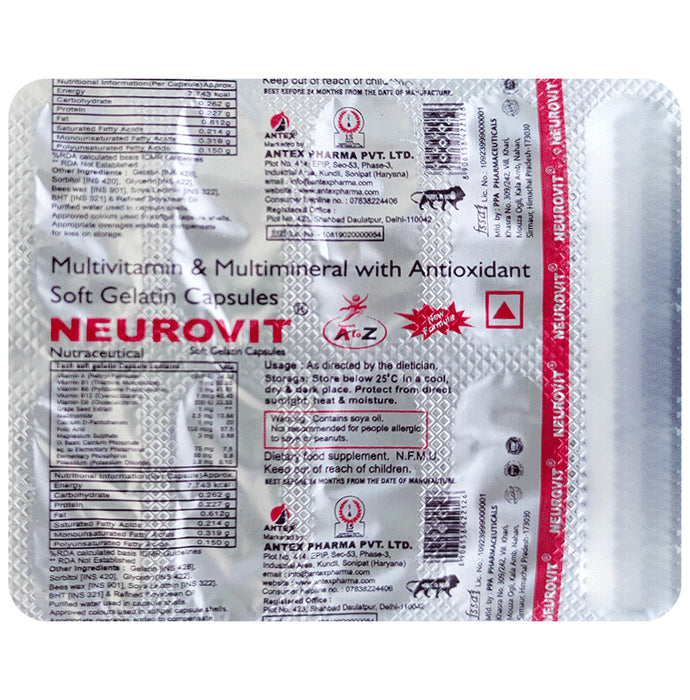 Neurovit A to Z Soft Gelatin Capsule