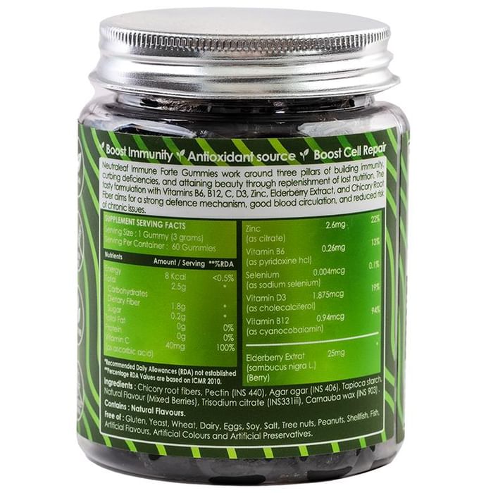 NeutraLeaf Immune Forte Gummies Mixed Berries